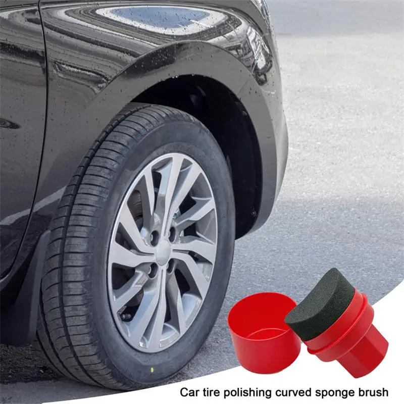 Curved Car Tire Waxing Sponge  - Wax Applicator Pad review and price
