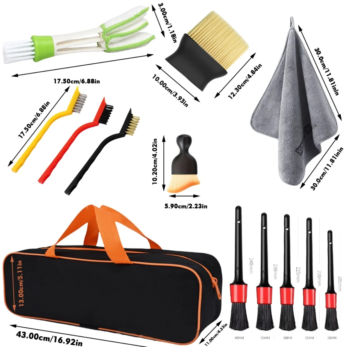 1-15Pcs Car Cleaning Detailing - Dirt Brush Interior review and price