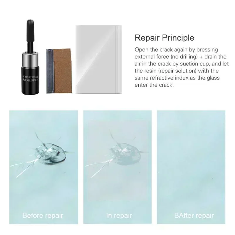 Car Windshield Cracked Repair  - Glass Cleaner Streak review and price