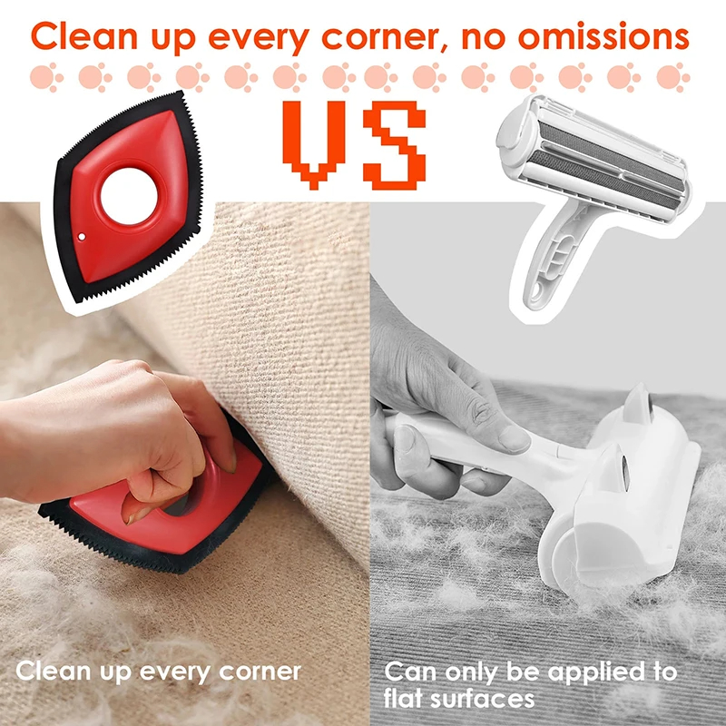 4 Modes Pet Hair Remover Comb  - Seat Cleaner Fabric review and price