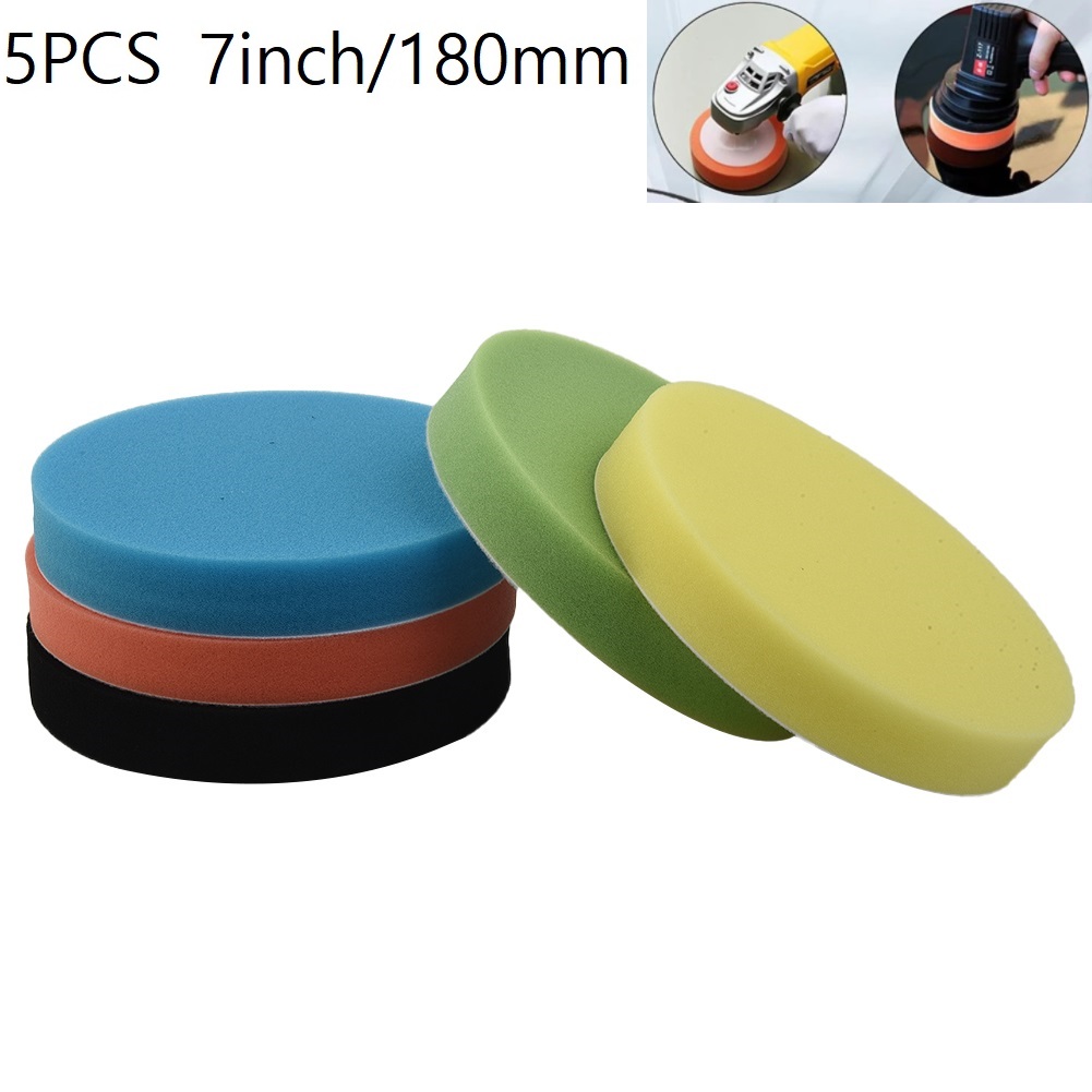 5 Pcs Sponge Polishing Pad 7In - Polish Pad Set Buffer review and price