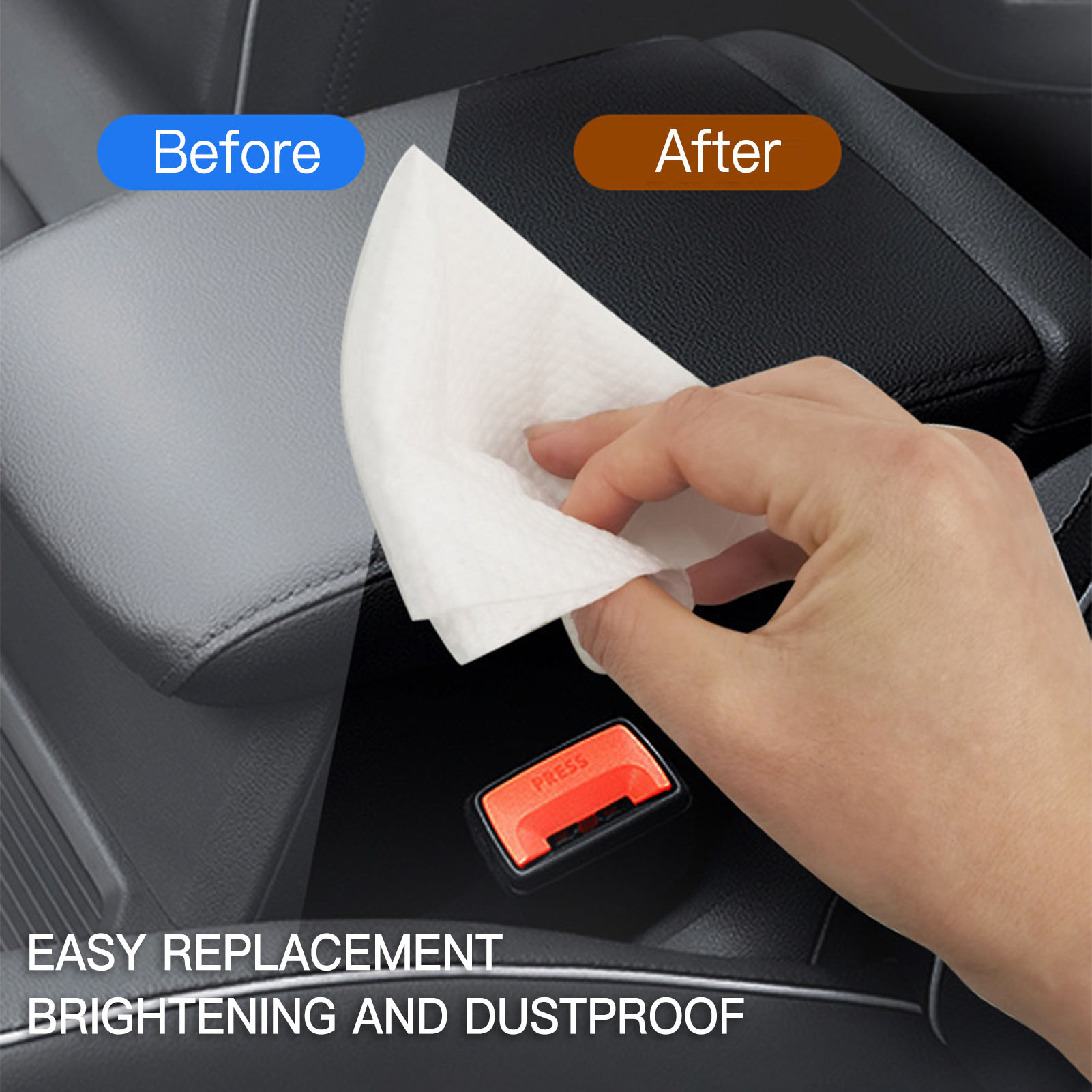 80pcs/bag Car Interior Cleanin - Leather Cleaner Interior review and price