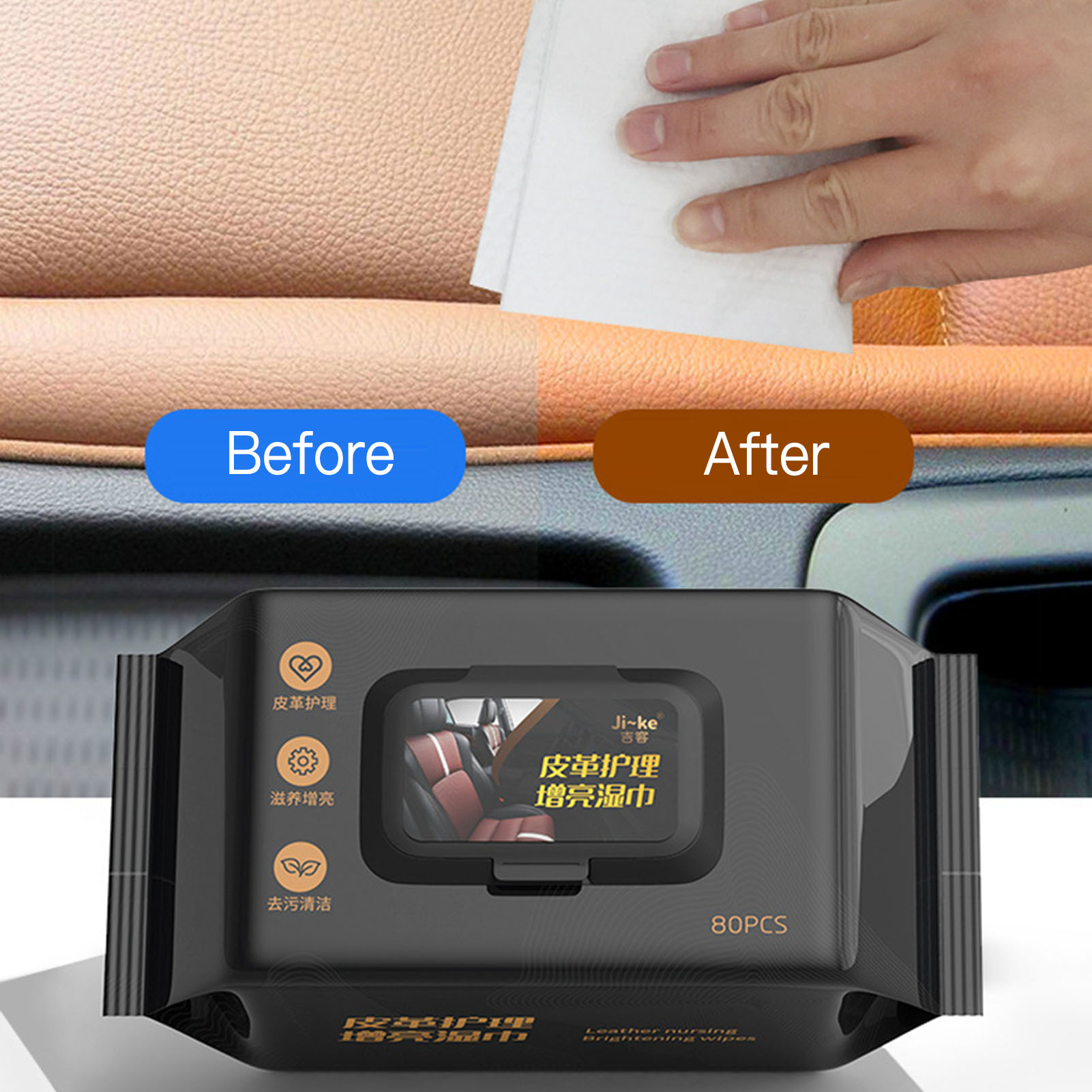 80pcs/bag Car Interior Cleanin - Leather Cleaner Interior review and price