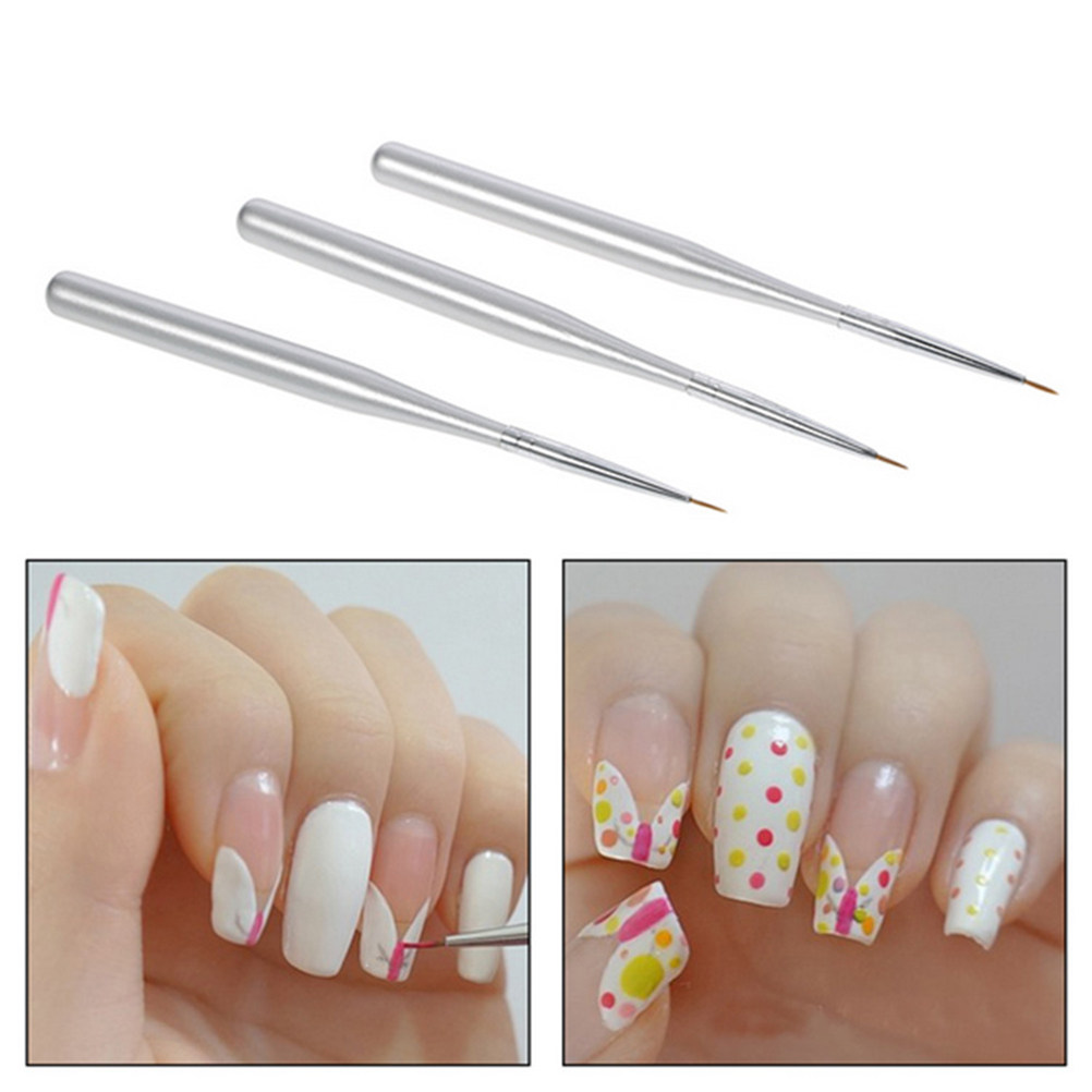 3Pcs Nail Art Liner Pen Set Di - Detailing Brush Set review and price