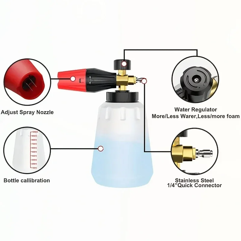High Pressure PA Foam Cannon A - Pressure Washer Foam Gun review and price