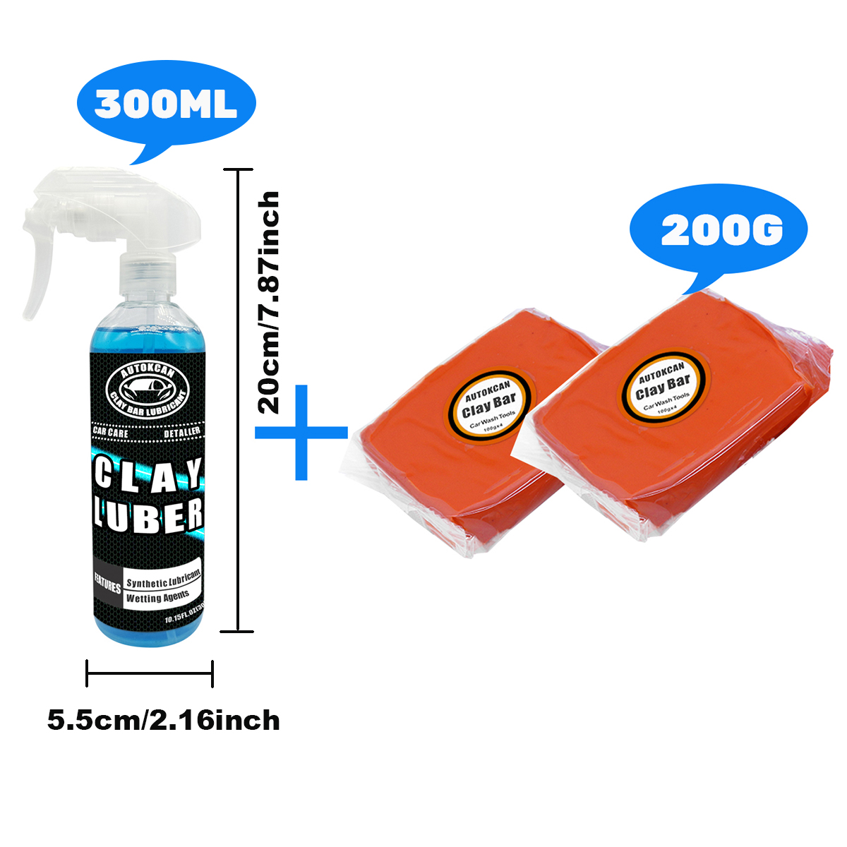 200G Car Clay Bar And 300ml Ma - Clay Bar Lubricant review and price