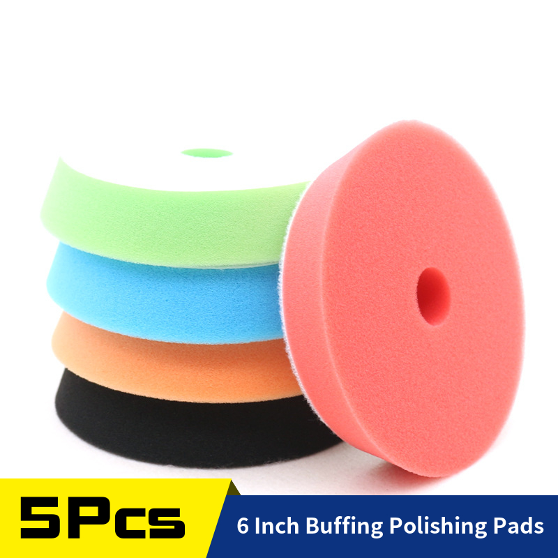 5Pcs 6inch Sponge Polishing Pa - Polish Pad Set Buffer review and price