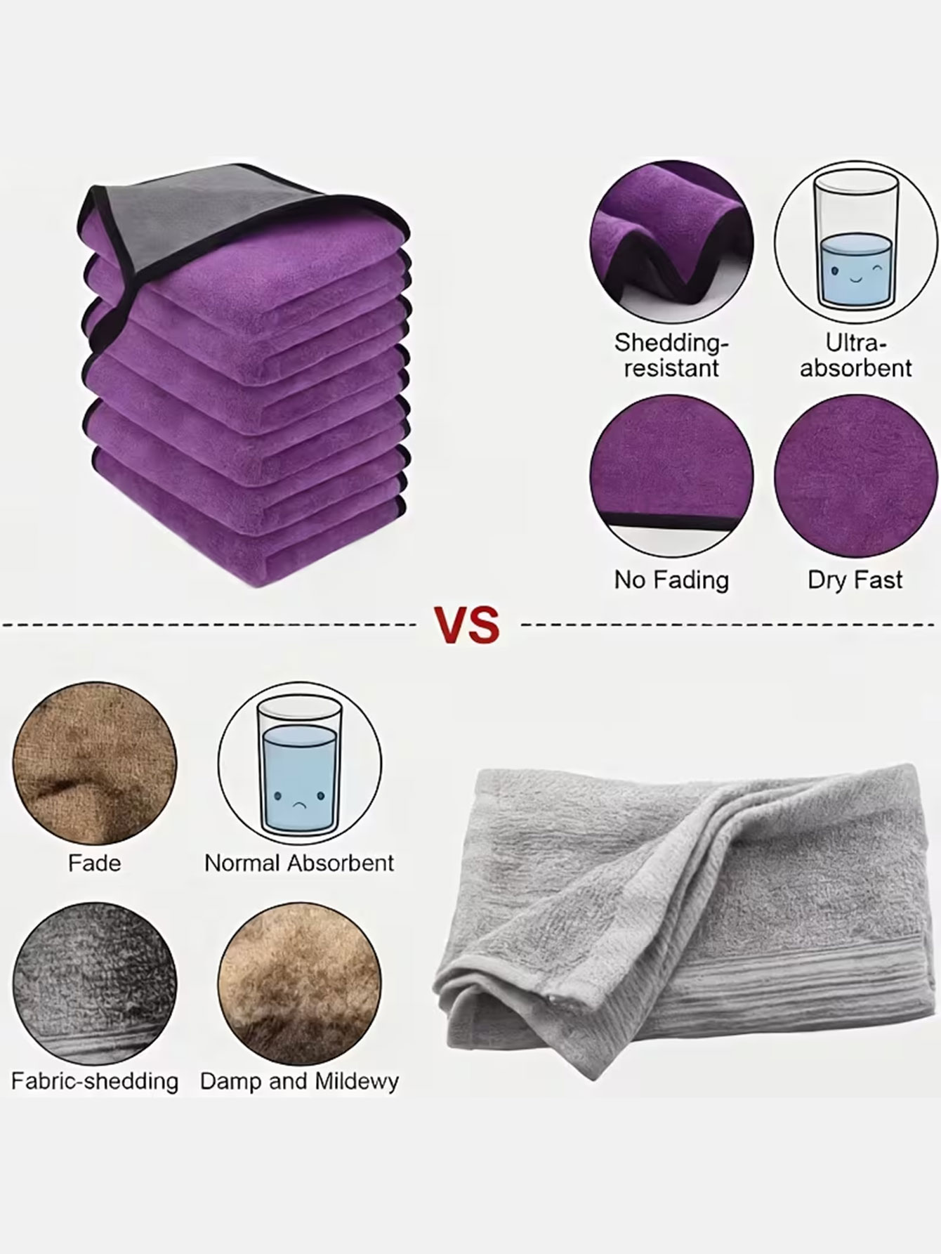 10-Pack Double-Sided Coral Vel - Microfiber Towel Detailing review and price