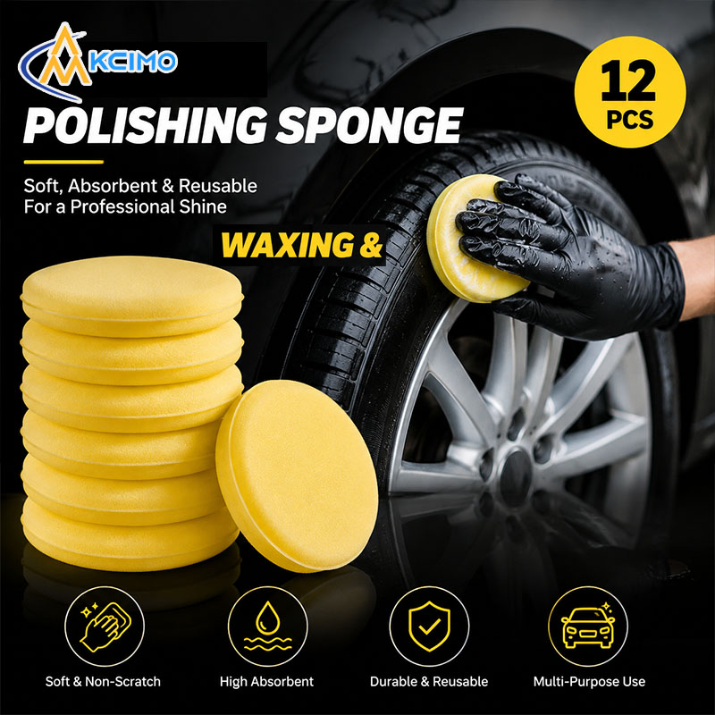 12Pcs Car Waxing Sponge Round  - Wax Applicator Pad review and price