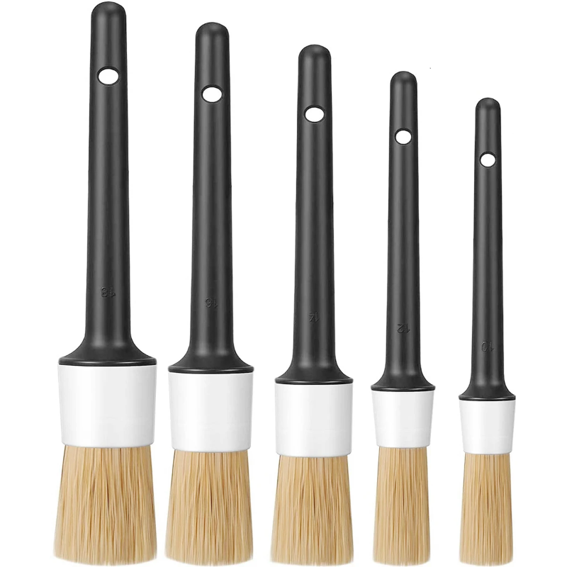 5Pcs Soft Boar Hair Car Detail - Interior Detailing Kit review and price