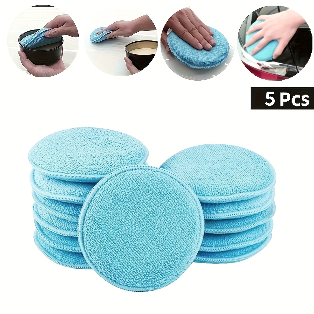 5pcs Ultra-Soft Microfiber Wax - Wax Applicator Pad review and price