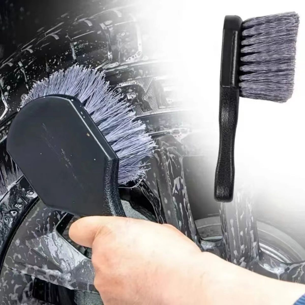 Car Wheel Cleaning Brush Detai - Car Cleaning Brush review and price